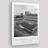 Firstenergy Stadium Cleveland Browns Football Lovers Black And White Art Canvas Prints Wall Art Home Decor