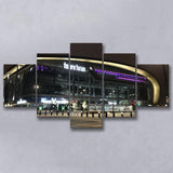 Fiserv Forum Arena at Night, Stadium Canvas, Sport Art, Large Canvas, Multi Panels, Canvas Prints Wall Art Decor