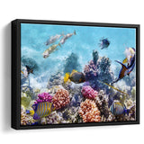 Fish Underwater Cool Framed Canvas Prints Wall Art Decor - Paiting Canvas, Art Prints, Floating Frame