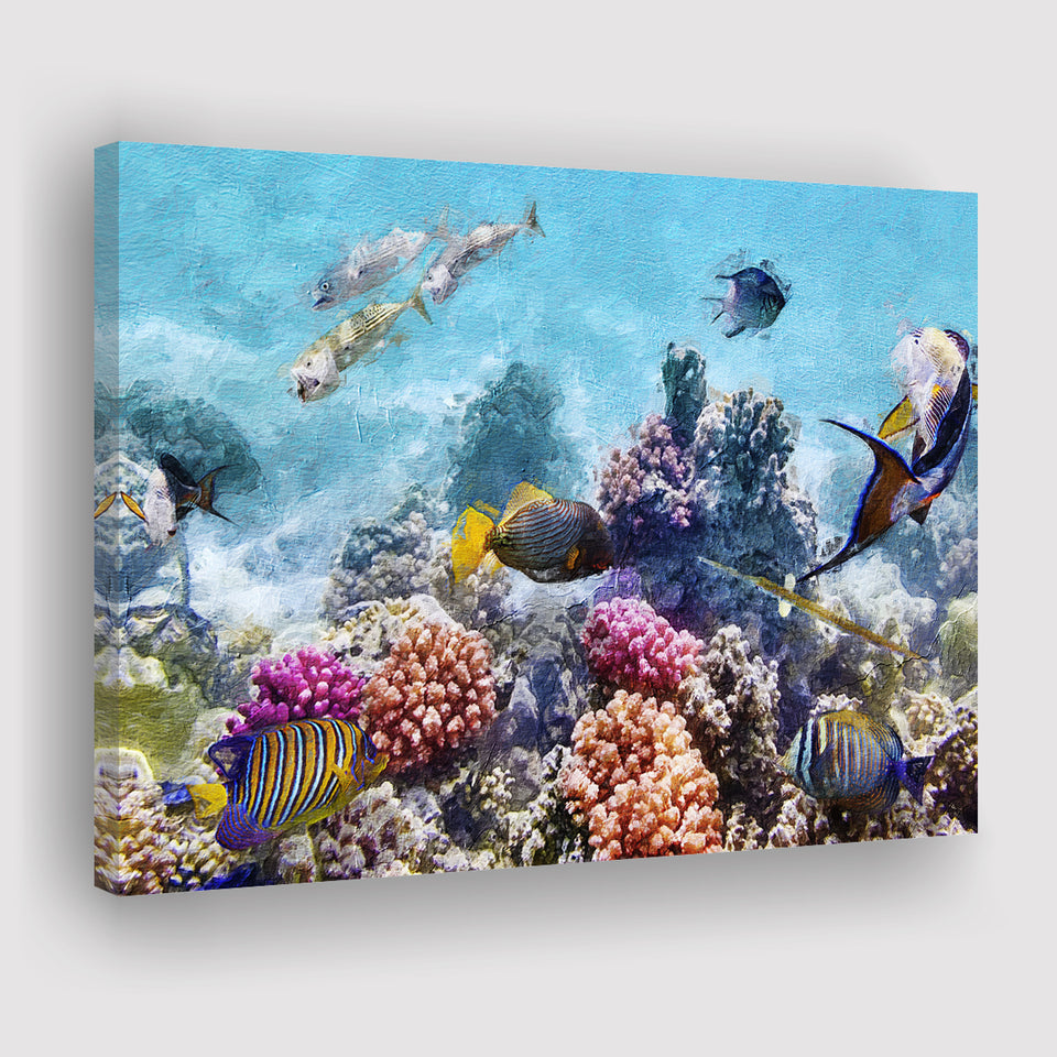 Fish Underwater Cool Canvas Prints Wall Art Decor - Paiting Canvas, Art Prints, Wall Decor, For Sale