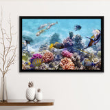 Fish Underwater Cool Framed Canvas Prints Wall Art Decor - Paiting Canvas, Art Prints, Floating Frame