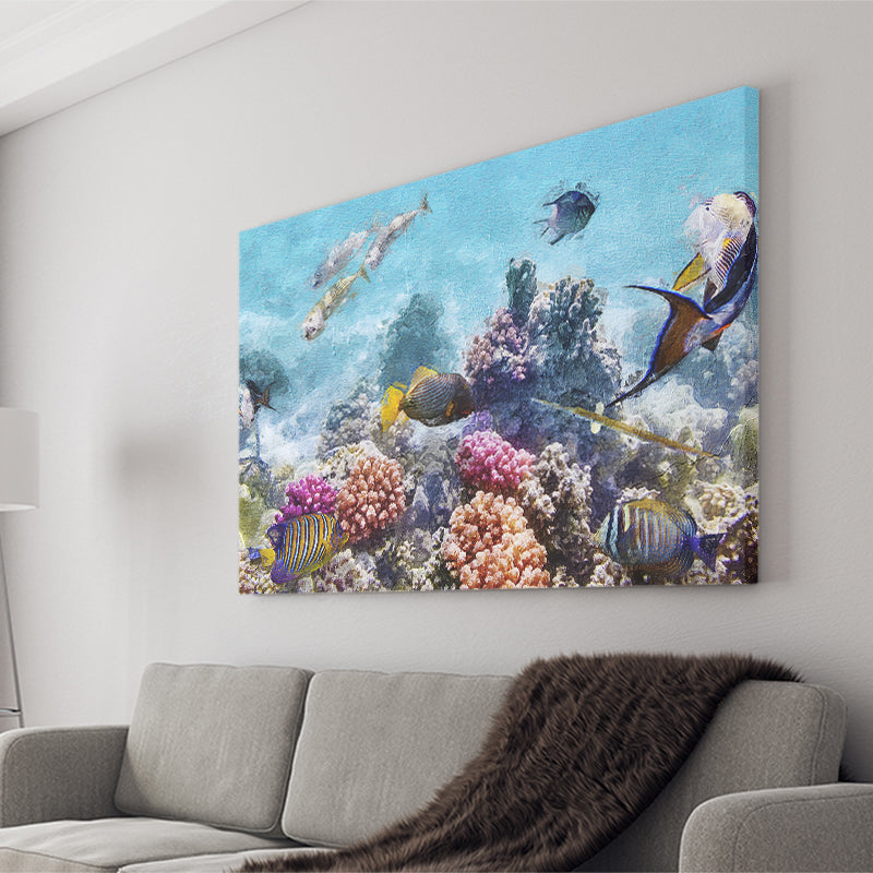 Fish Underwater Cool Canvas Prints Wall Art Decor - Paiting Canvas, Art Prints, Wall Decor, For Sale
