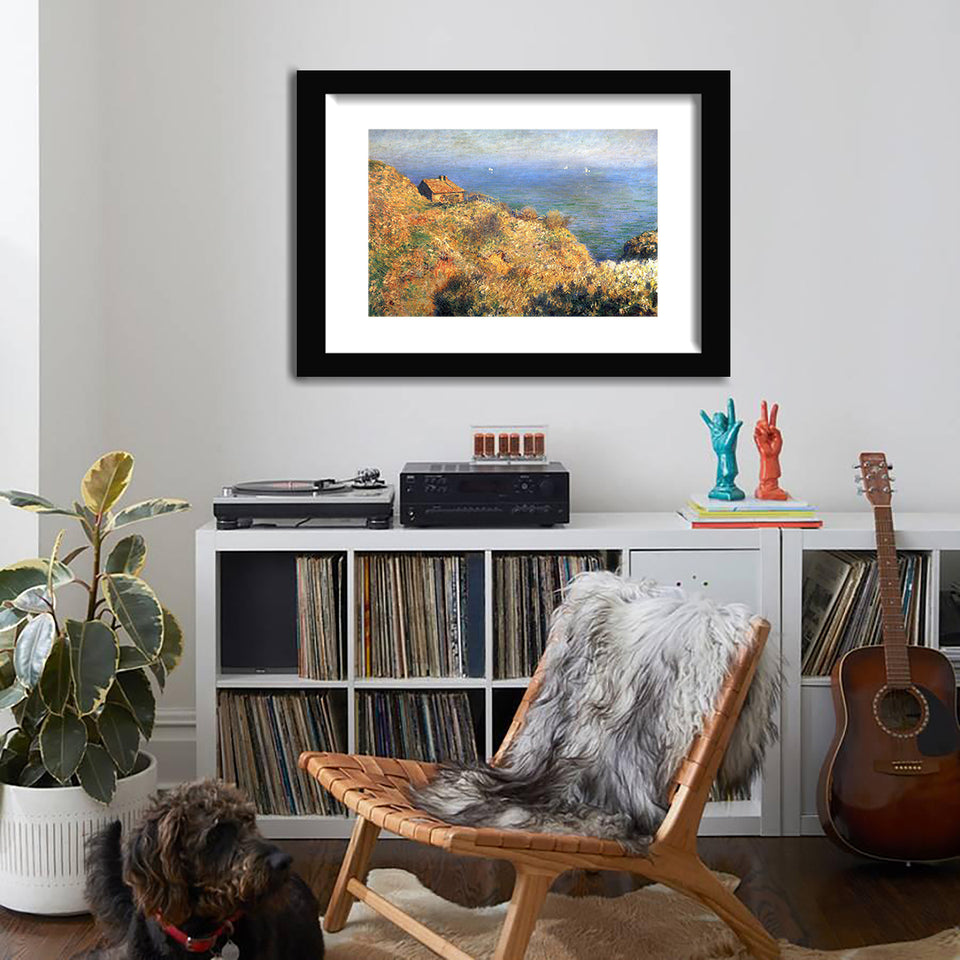 Fisherman'S Cottage In Varanzhvile By Claude Monet-Canvas art,Art Print,Frame art,Plexiglass cover
