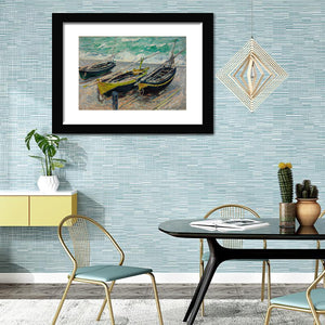 Fishing Boats By Claude Monet-Canvas art,Art Print,Frame art,Plexiglass cover