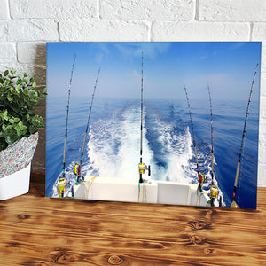 Fishing Charters In Santorini Canvas Wall Art - Canvas Prints, Prints For Sale, Painting Canvas,Canvas On Sale