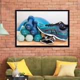 Fitness Motivation, Sporty Girl Gift Workout Motivation Fitness Framed Art Prints Wall Art Decor,Black Frame, Ready to hang
