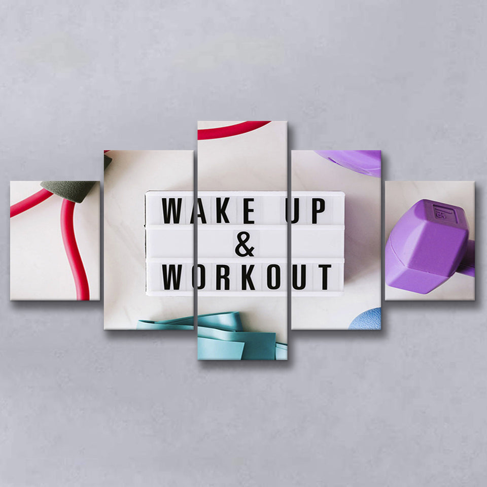 Fitness, Workout Motivation Canvas Art Multi Panels,Canvas Prints Wall Art Home Decor