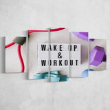 Fitness, Workout Motivation Canvas Art Multi Panels,Canvas Prints Wall Art Home Decor