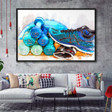 Fitness Framed Canvas Prints Wall Art Decor - Painting Canvas, Framed Picture, Home Decor
