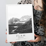 Flam, Norway Black And White Art Canvas Prints Wall Art Home Decor