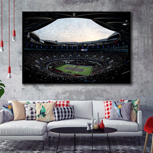 Floodlight Impressive Stadium, Stadium Canvas, Sport Art, Gift for him, Framed Canvas Prints Wall Art Decor, Framed Picture