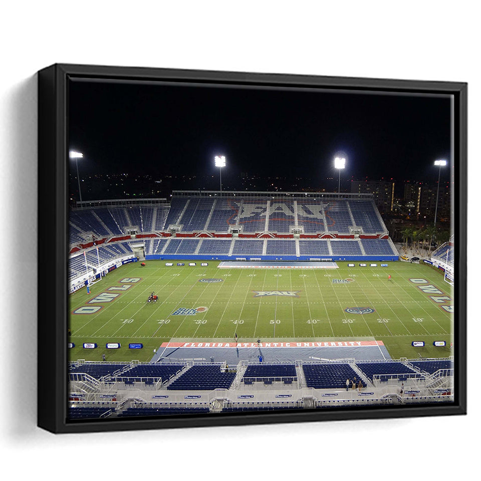 Florida Atlantic University Wall Art Florida Atlantic Owl,Sport Stadium Art Prints, Fan Gift