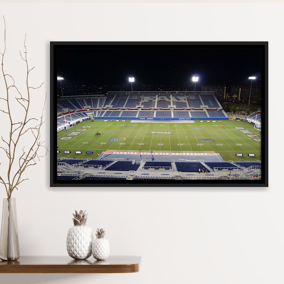 Florida Atlantic University Wall Art Florida Atlantic Owl,Sport Stadium Art Prints, Fan Gift