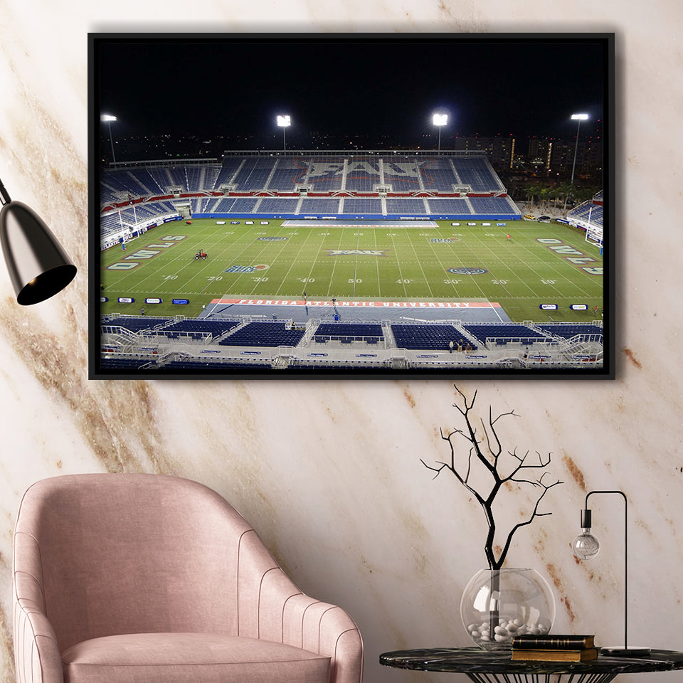 Florida Atlantic University Wall Art Florida Atlantic Owl,Sport Stadium Art Prints, Fan Gift
