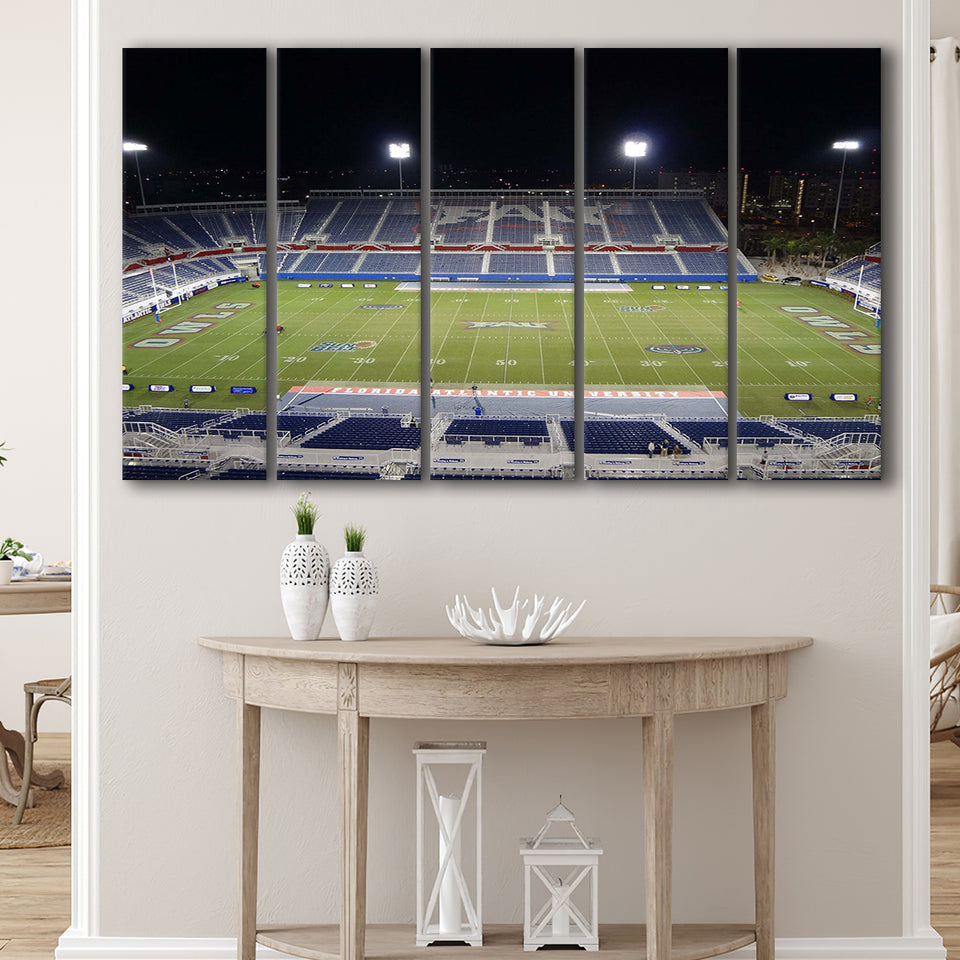 Florida Atlantic University Wall Art Florida Atlantic Owl,Multi Panels B,Sport Stadium Art Prints, Fan Gift