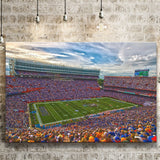 Florida Gators Stadium Canvas Prints Stadium Ben Hill Griffin Stadium Wall Art,Sport Stadium Art Prints, Fan Gift, Wall Decor
