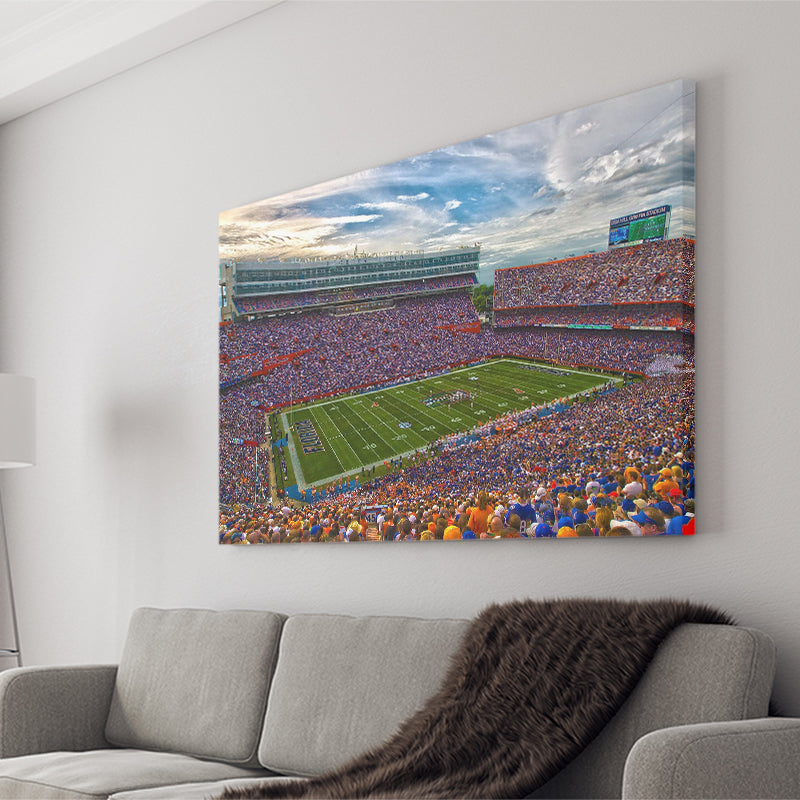 Florida Gators Stadium Canvas Prints Stadium Ben Hill Griffin Stadium Wall Art,Sport Stadium Art Prints, Fan Gift, Wall Decor