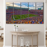 Florida Gators Stadium Canvas Prints Stadium Ben Hill Griffin Stadium Wall Art,Multi Panels B,Sport Stadium Art Prints, Fan Gift