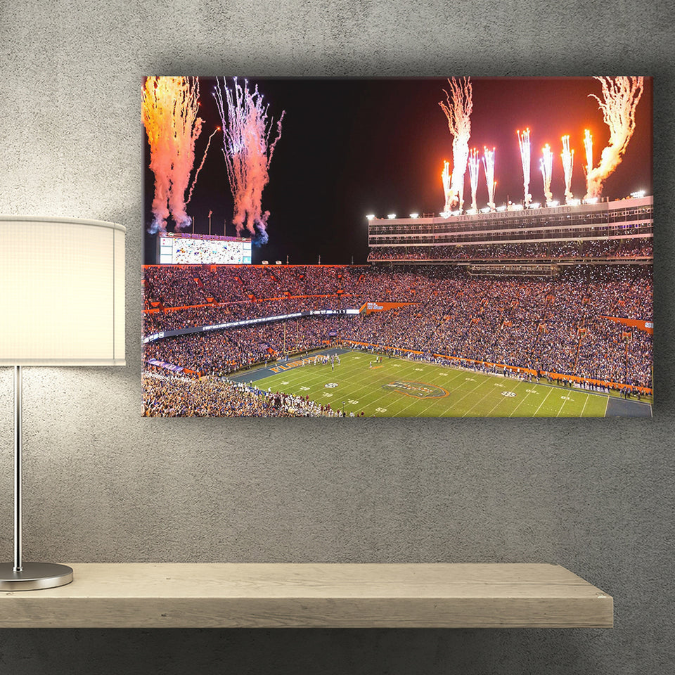 Florida Gators Stadium Canvas Prints Ben Hill Griffin Stadium Wall Art,Sport Stadium Art Prints, Fan Gift, Wall Decor