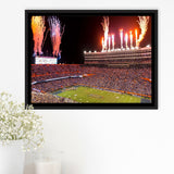 Florida Gators Stadium Framed Canvas Prints Ben Hill Griffin Stadium Wall Art,Sport Stadium Art Prints, Fan Gift