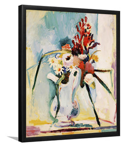 Flowers In A Pitcher 1908 By Henri Matisse - Art Print, Frame Art, Painting Art