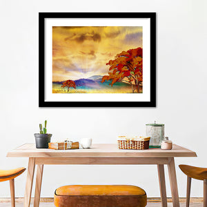 Flowers And Meadows In The Mountains Framed Wall Art - Framed Prints, Art Prints, Home Decor, Painting Prints