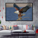 Flying Eagle Framed Canvas Prints Wall Art - Painting Canvas, Wall Decor, Canvas Art, Floating Frame