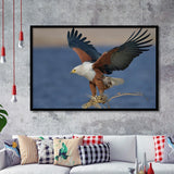 Flying Eagle Framed Art Prints Wall Decor - Painting Prints, Wall Art, Framed Picture, Black Frame