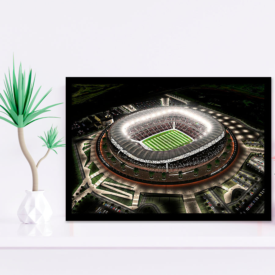 Fnb Stadium, Stadium Canvas, Sport Art, Gift for him, Framed Art Prints Wall Art Decor, Framed Picture