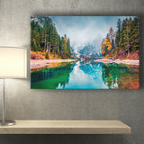 Fog Mountain Canvas Prints Wall Art Decor - Painting Canvas,Home Decor, Ready to Hang