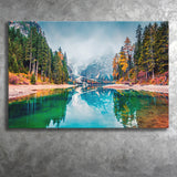 Fog Mountain Canvas Prints Wall Art Decor - Painting Canvas,Home Decor, Ready to Hang