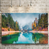 Fog Mountain Canvas Prints Wall Art Decor - Painting Canvas,Home Decor, Ready to Hang