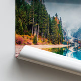 Fog Mountain Poster Prints Wall Art Decor, Unframe, Poster Art