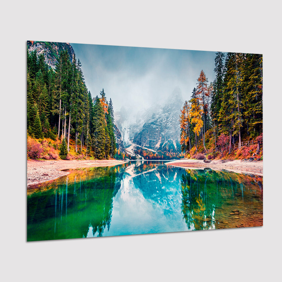 Fog Mountain Poster Prints Wall Art Decor, Unframe, Poster Art