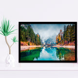 Fog Mountain Framed Art Prints Wall Art Decor, Framed Picture, Home Decor