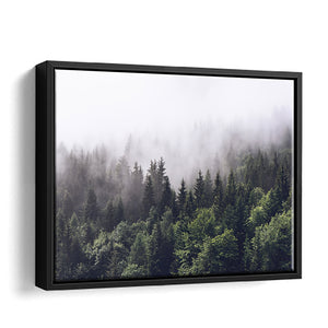 Foggy Forest Canvas Wall Art - Framed Art, Prints For Sale, Painting For Sale, Framed Canvas, Painting Canvas