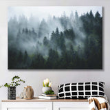 Foggy Forest Canvas Prints Wall Art Decor - Paiting Canvas, Art Prints, Wall Decor, For Sale