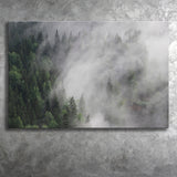 Foggy Mountains Canvas Prints Wall Art Decor - Painting Canvas,Home Decor, Ready to Hang