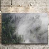 Foggy Mountains Canvas Prints Wall Art Decor - Painting Canvas,Home Decor, Ready to Hang