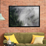 Foggy Mountains Framed Art Prints Wall Art Decor, Framed Picture, Home Decor