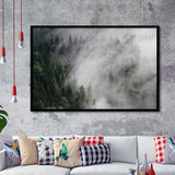 Foggy Mountains Framed Art Prints Wall Art Decor, Framed Picture, Home Decor