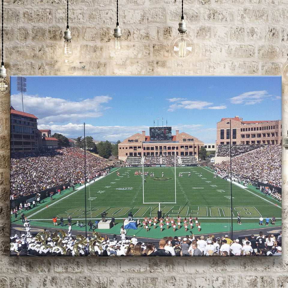 Folsom Field Stadium Canvas Prints Colorado Buffaloes Wall Art,Sport Stadium Art Prints, Fan Gift, Wall Decor