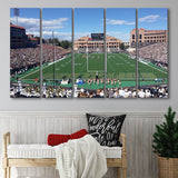 Folsom Field Stadium Canvas Prints Colorado Buffaloes Wall Art,Multi Panels B,Sport Stadium Art Prints, Fan Gift