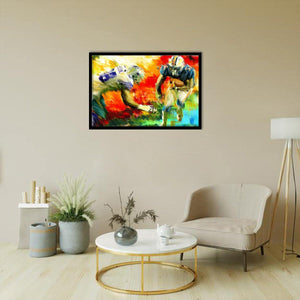 Football III-Sport Art, Art Print, Frame Art,Plexiglass Cover
