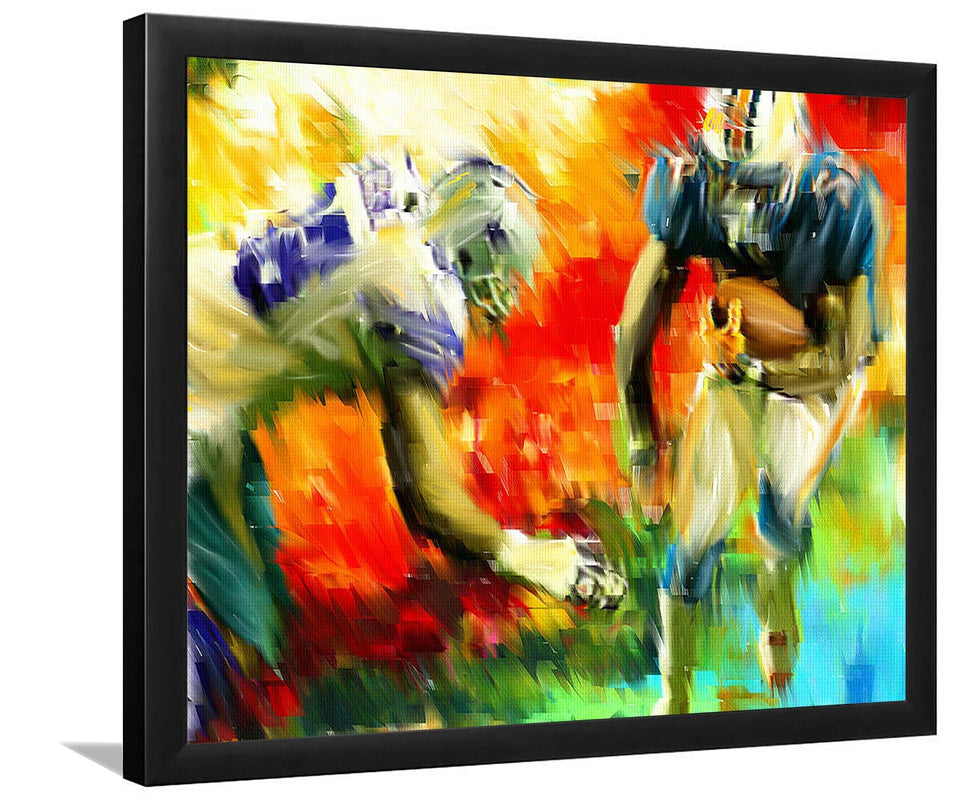 Football III-Sport Art, Art Print, Frame Art,Plexiglass Cover