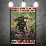 For The Fallen They Shall Grow Not Old As We That Are Left Grow Veteran Canvas Prints Wall Art - Painting Canvas, Wall Decor, For Sale