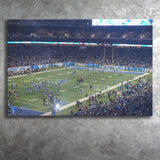 Ford Field Stadium Canvas Prints Detroit Lions Wall Art,Sport Stadium Art Prints, Fan Gift, Wall Decor