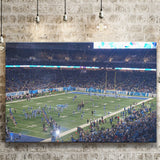 Ford Field Stadium Canvas Prints Detroit Lions Wall Art,Sport Stadium Art Prints, Fan Gift, Wall Decor