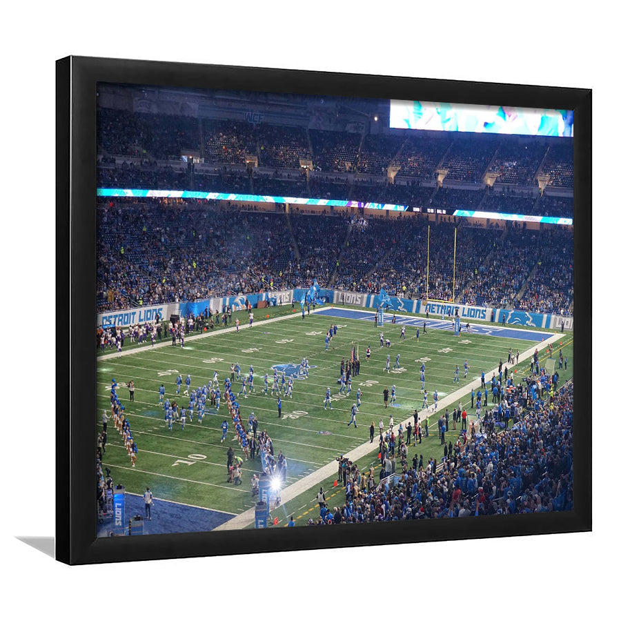 Ford Field Stadium Art Prints Detroit Lions Wall Art,Sport Stadium Art Prints, Fan Gift, Wall Decor