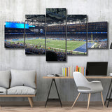 Ford Field Stadium Wall Art Detroit Lions Stadium Canvas Prints,Multi Panels,Sport Stadium Art Prints, Fan Gift